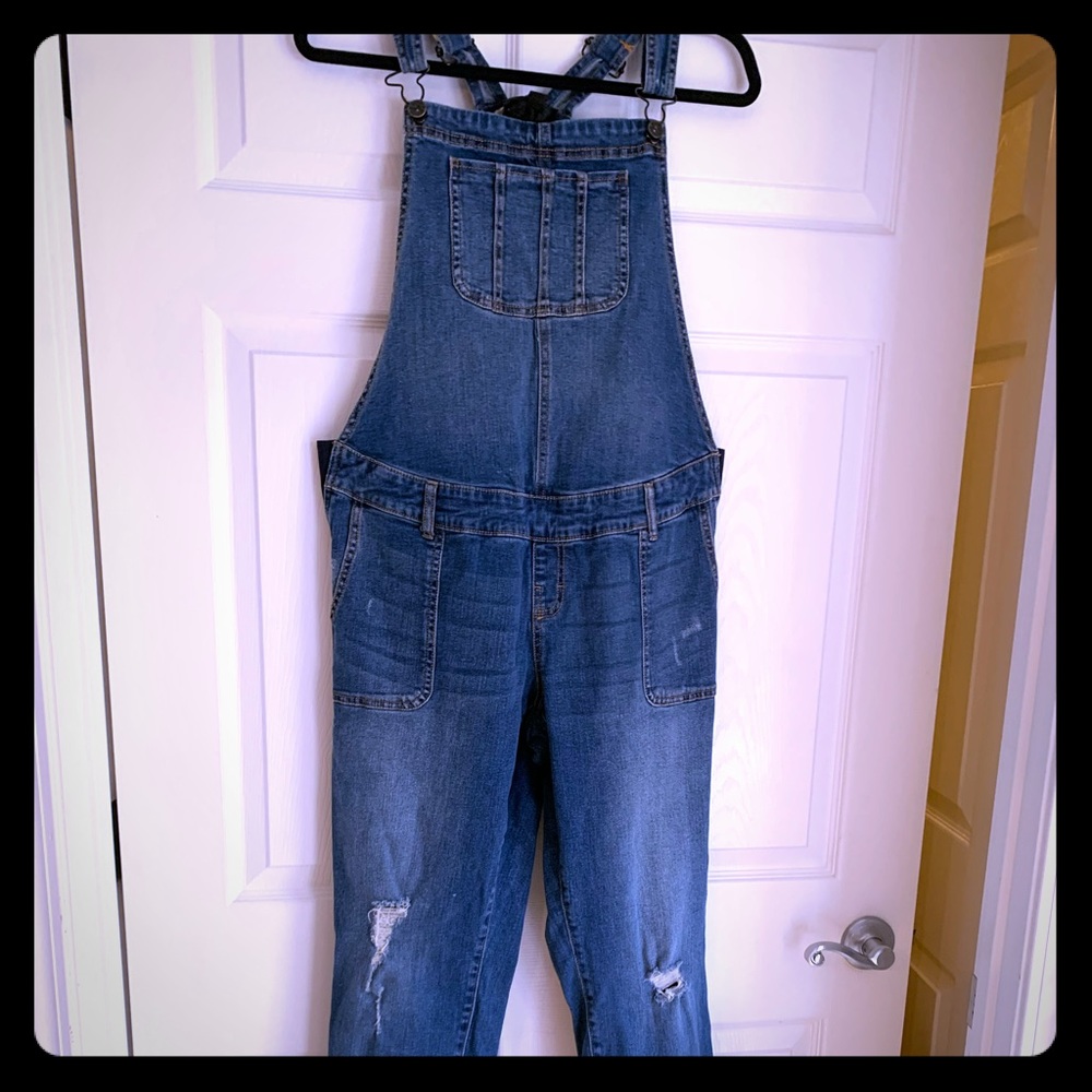 Maternity bib overalls